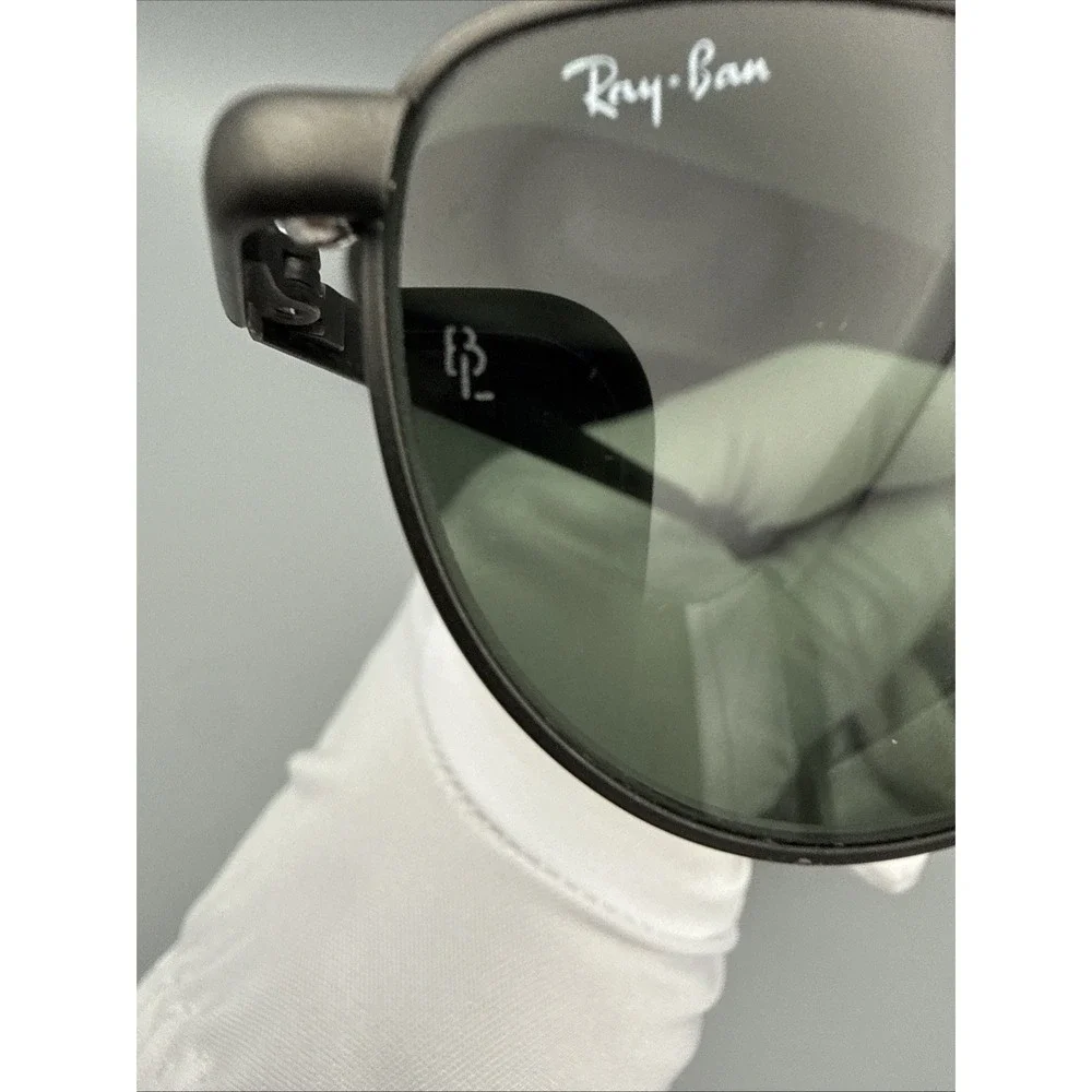 Ray Ban Bausch & Lomb Vintage W2193 Authentic Sunglasses Black Metal/Green Lens